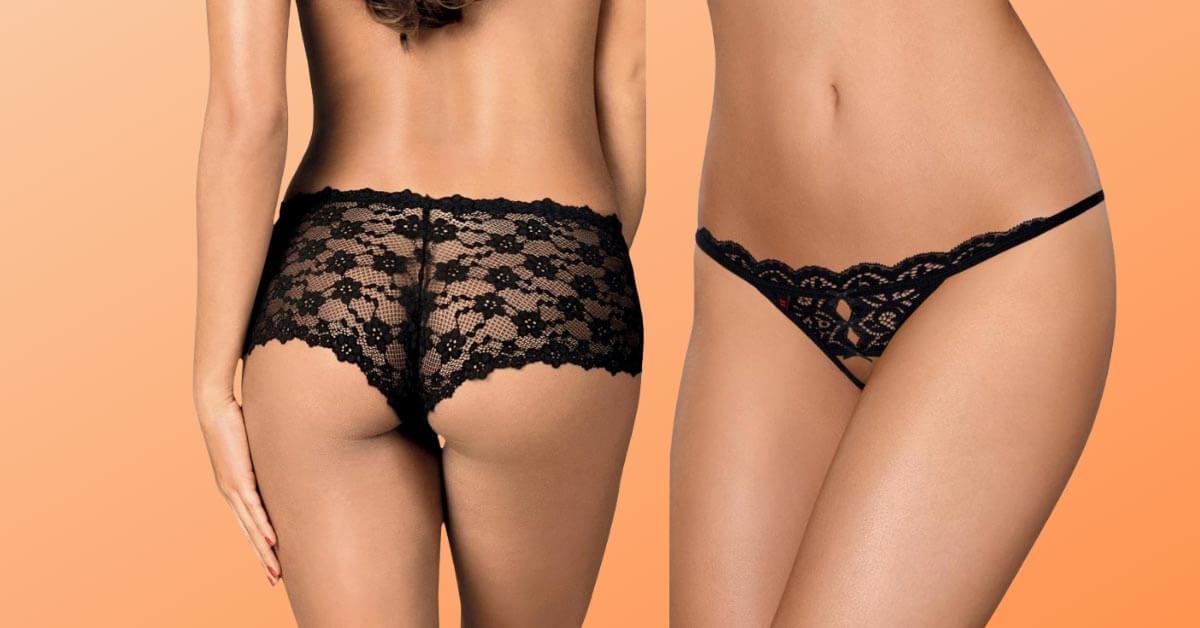 Womens' Panties and Thongs, French & Brazilian Panties