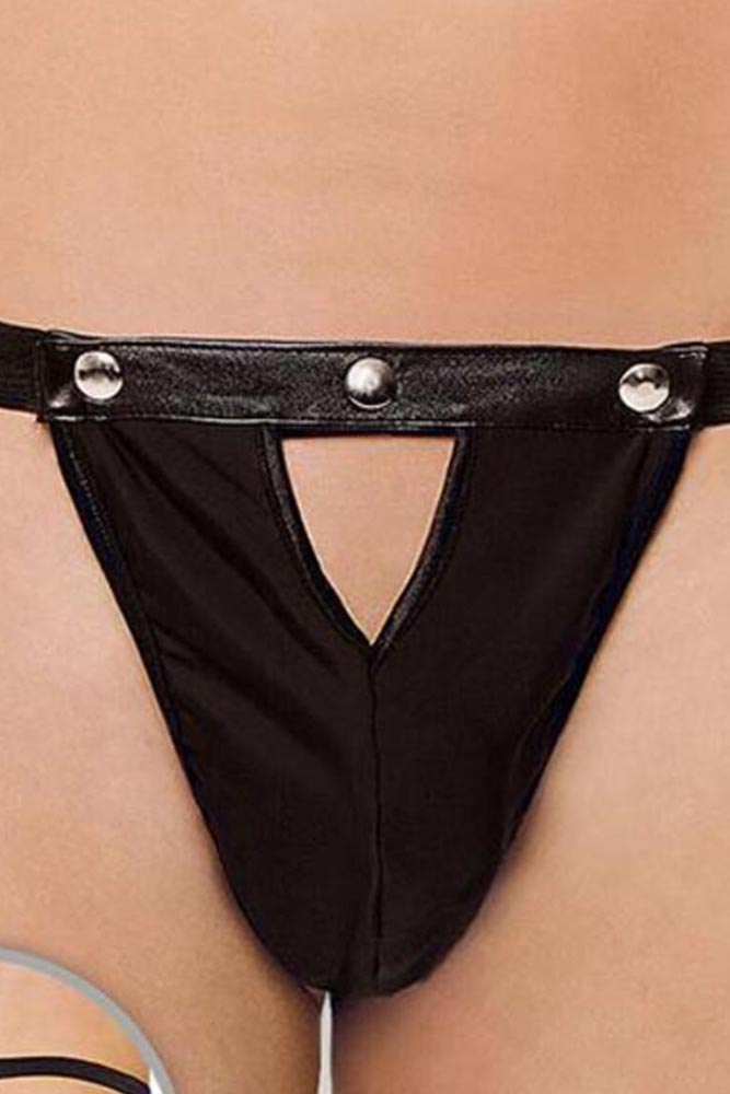 Ανδρικό εσώρουχο Mens Thong Μαύρο SFT4507