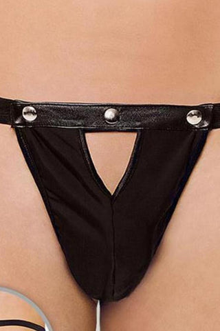 Ανδρικό εσώρουχο Mens Thong Μαύρο SFT4507