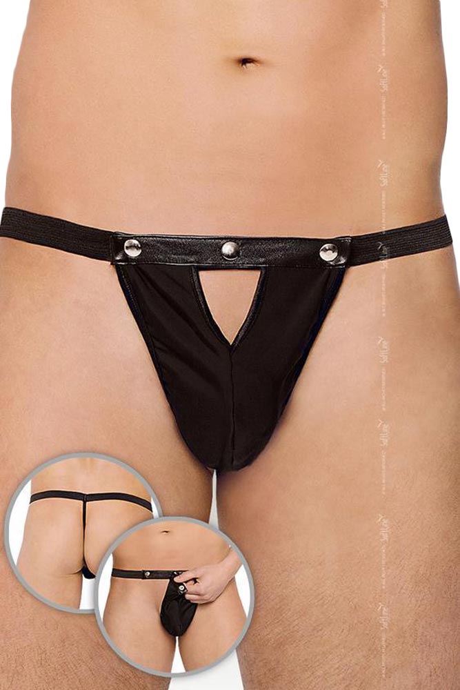 Ανδρικό εσώρουχο Mens Thong Μαύρο SFT4507