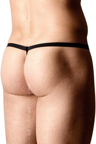 Ανδρικό εσώρουχο Mens Thong with Zipper Μαύρο SFT4526-B