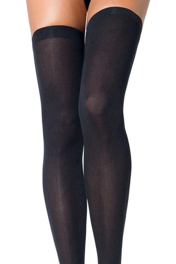 Κάλτσες Leg Avenue Nylon Thigh Highs Μαύρες 70 DEN LG6672