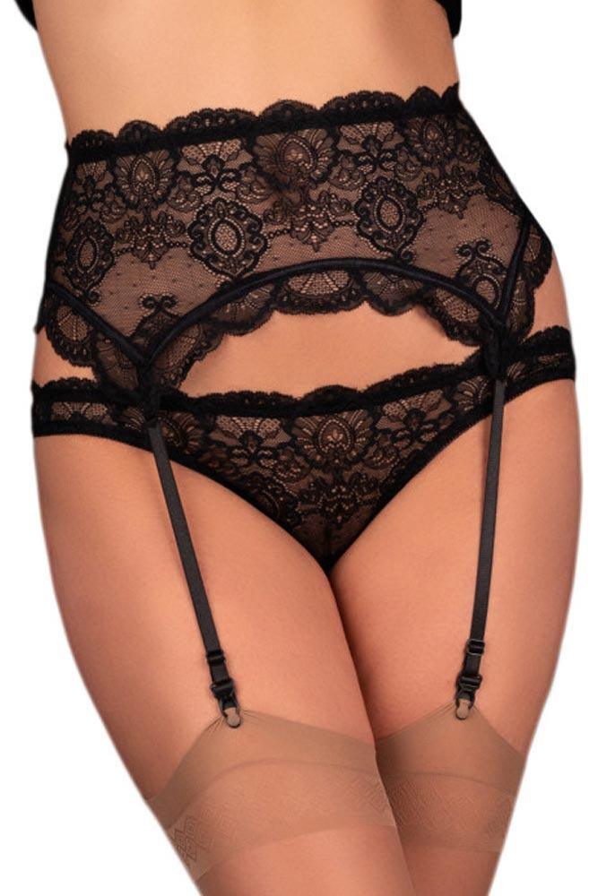 Livco Corsetti - Γυναικεία ζαρτιέρα - Livco Lendiem Μαύρη LC90554 - E-string.gr