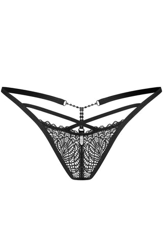 Γυναικείο Εσώρουχο Obsessive Iliosa thong Μαύρο OB0890