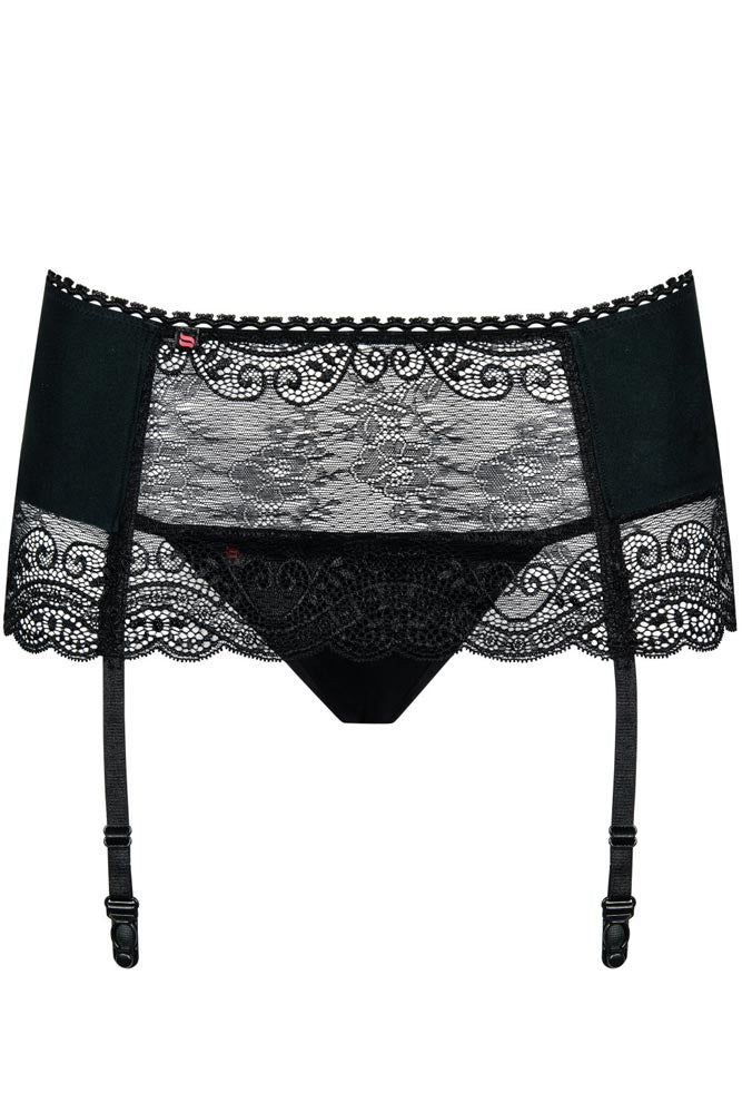 Γυναικεία ζαρτιέρα Obsessive Miamor Garter belt Μαύρη OB9813