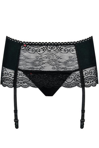 Γυναικεία ζαρτιέρα Obsessive Miamor Garter belt Μαύρη OB9813