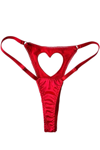 Γυναικείο εσώρουχο Annamu Heart thong Κόκκινο A-1001