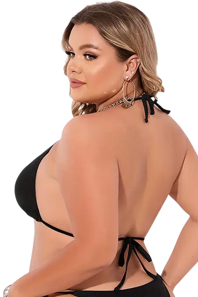 Γυναικείο Plus Size TOP Μαγιό Annamu Μαύρο A-1037