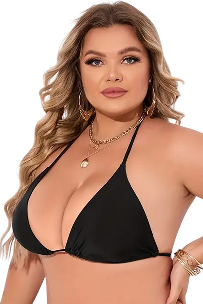 Γυναικείο Plus Size TOP Μαγιό Annamu Μαύρο A-1037