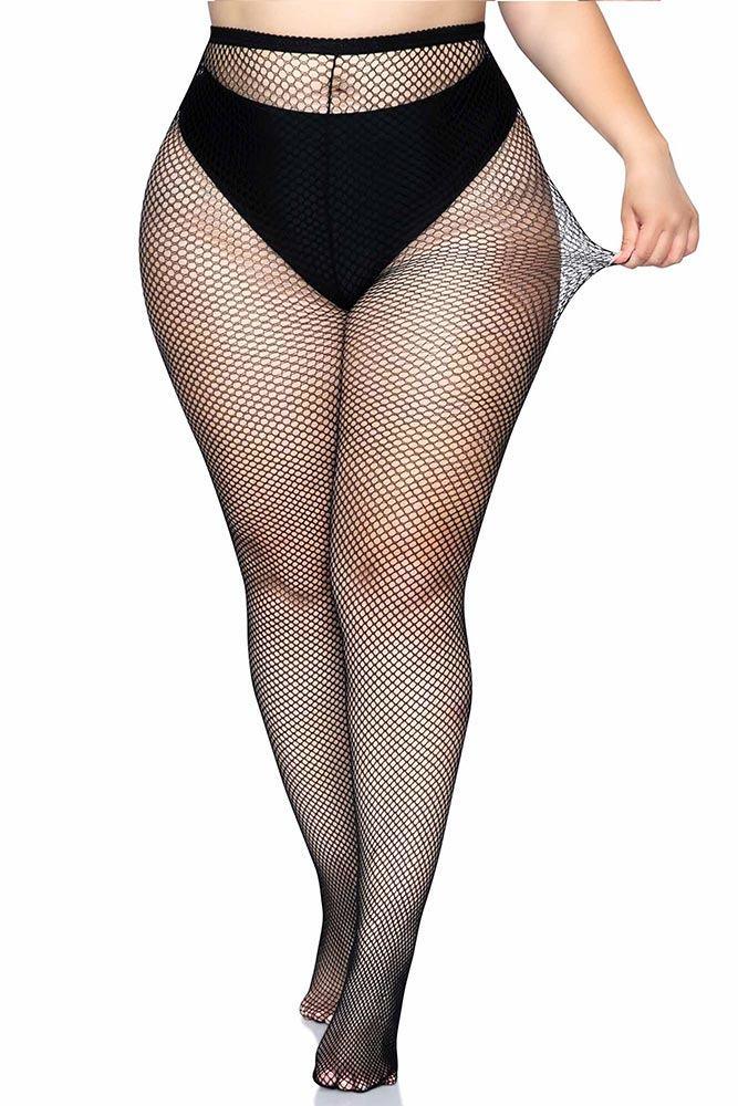 Leg Avenue - Καλσόν δίχτυ σε Μαύρο χρώμα - LG9001Q-Black - E-string.gr