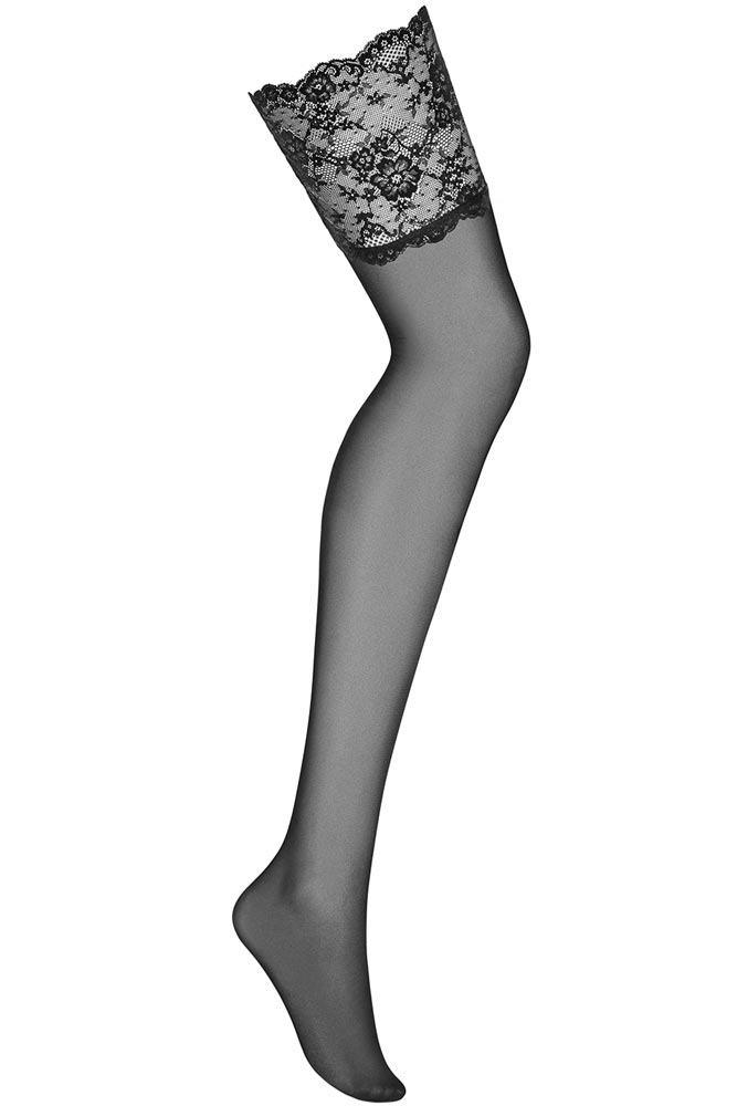 Obsessive - Κάλτσες με δαντέλα - Obsessive Charmea stockings Μαύρες OB1731 - E-string.gr