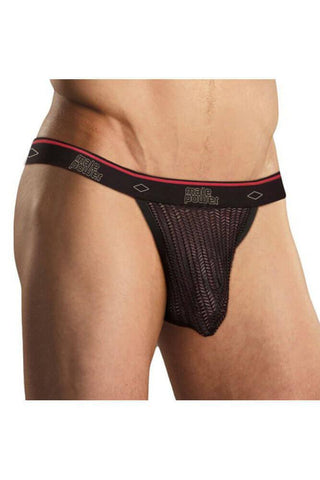 Male Power - Ανδρικό εσώρουχο - MALE POWER MICRO THONG BLACK S4F10470 - E-string.gr