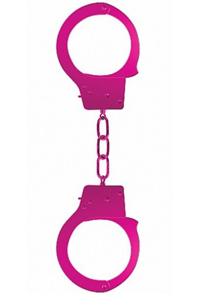 Ouch! - Χειροπέδες - Metal Biginners Handcuffs Ροζ S4F03405 - E-string.gr