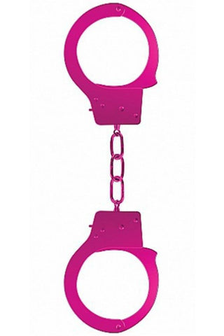 Ouch! - Χειροπέδες - Metal Biginners Handcuffs Ροζ S4F03405 - E-string.gr