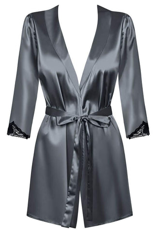 Obsessive - Γυναικεία ρόμπα - Obsessive Satinia Robe Gray OB0642 - E-string.gr